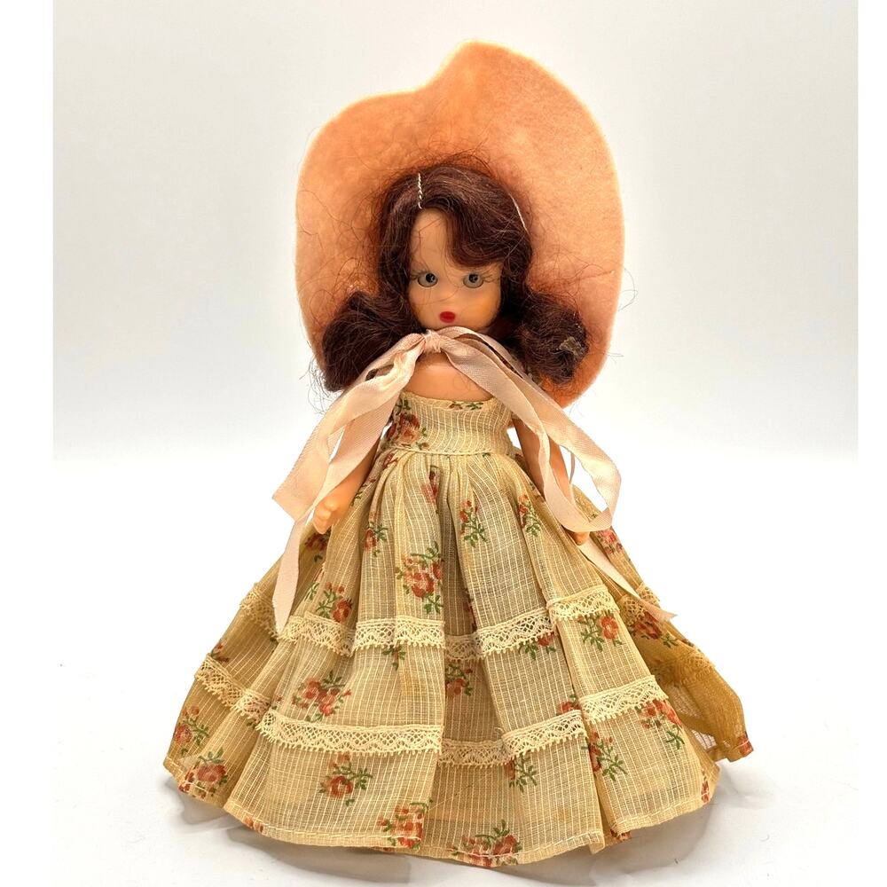 Vintage 1948-1960 Nancy Ann Storybook Doll, Plastic, Sleepy Eyes, Comes w/Stand